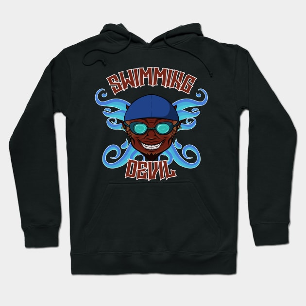 Swimming Devil Hoodie by RampArt